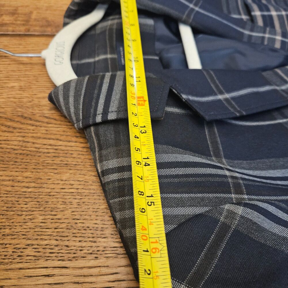 Tommy Hilfiger Navy Plaid Blazer - Picture 12 of 15